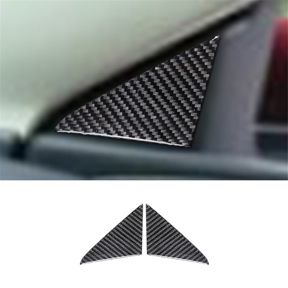 2Pcs Carbon Fiber Front Door Pilar Cover Trim for Chrysler 200 2015-2017