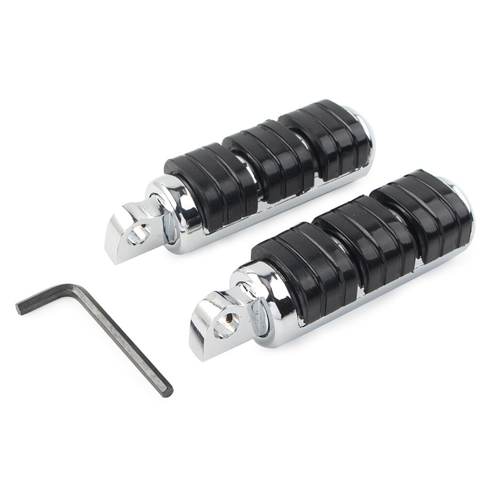 Rear Highway Foot Pegs Rest Pedals Fit for Harley Davidson Chrome