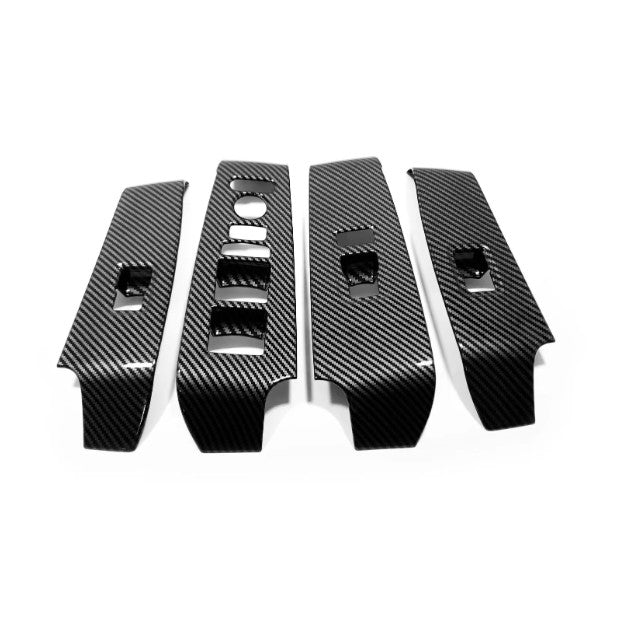 4pcs for Honda for Civic 11th 2022-23 Carbon fiber Interior door cover armrest trim
