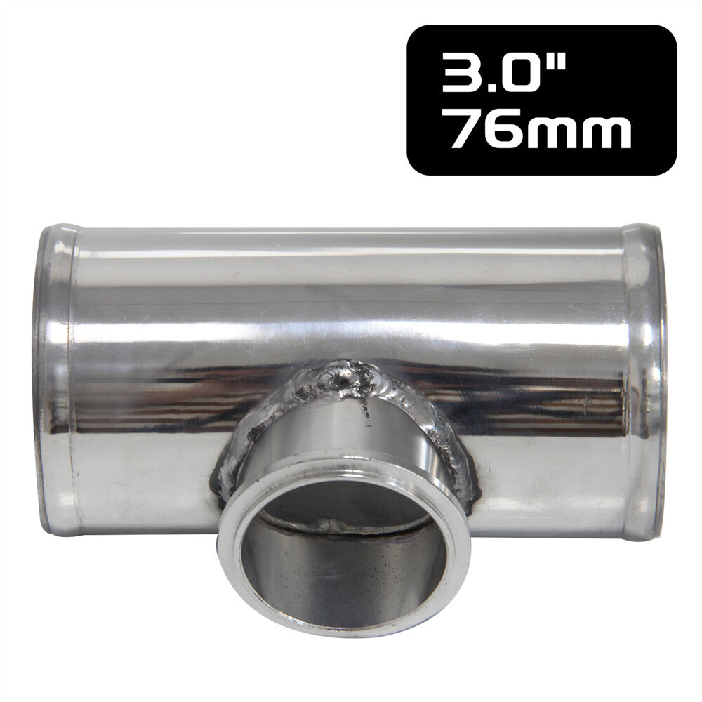 Universal 50mm V-band BOV Flange 3.0 Tube Pipe Blow off Valve Turbo Silver