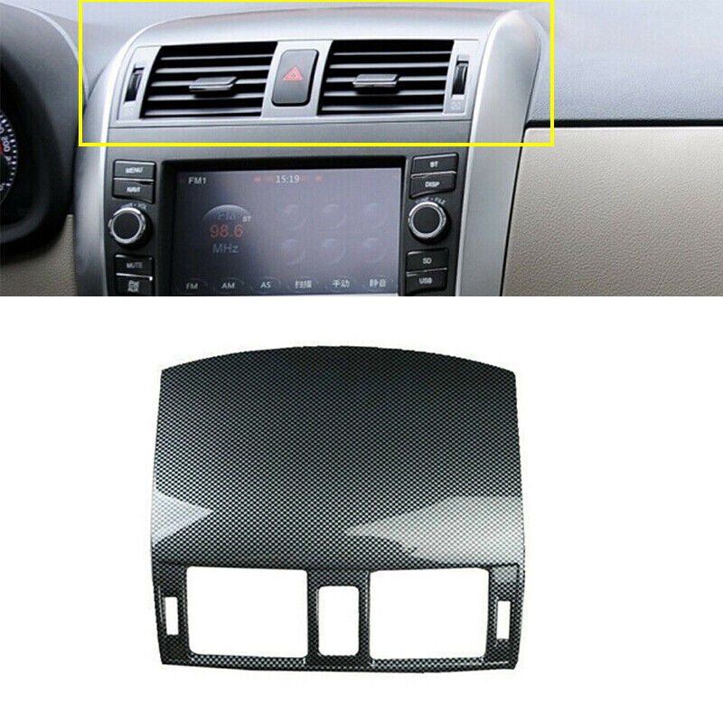 One-piece carbon fiber center console ventilation cover suitable for Toyota for Corolla 2007-2013