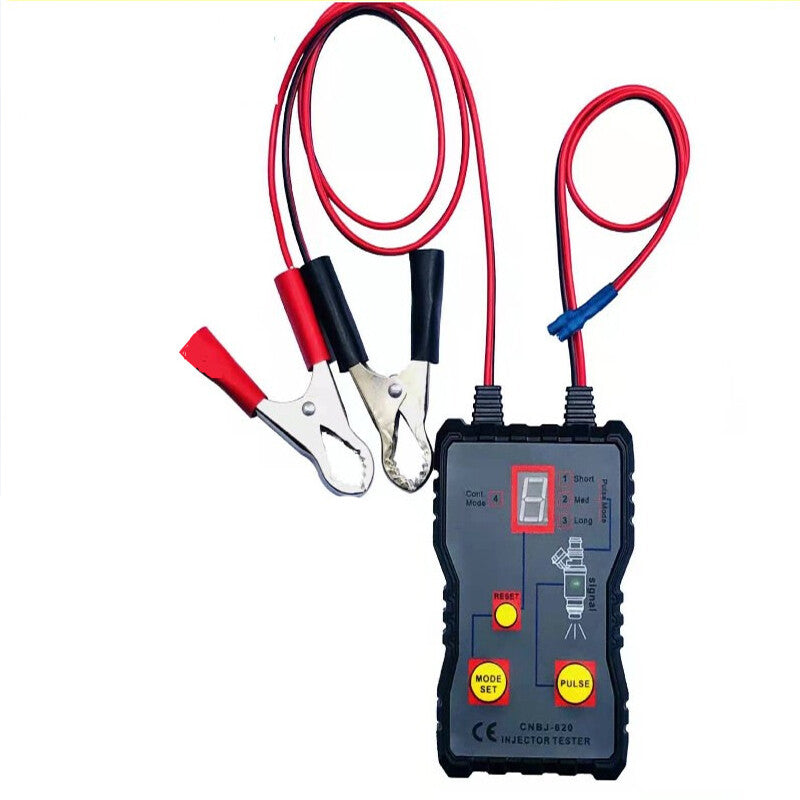 12V Car Fuel Injector Tester Fuel Pressure System Diagnostic Testing LED Display