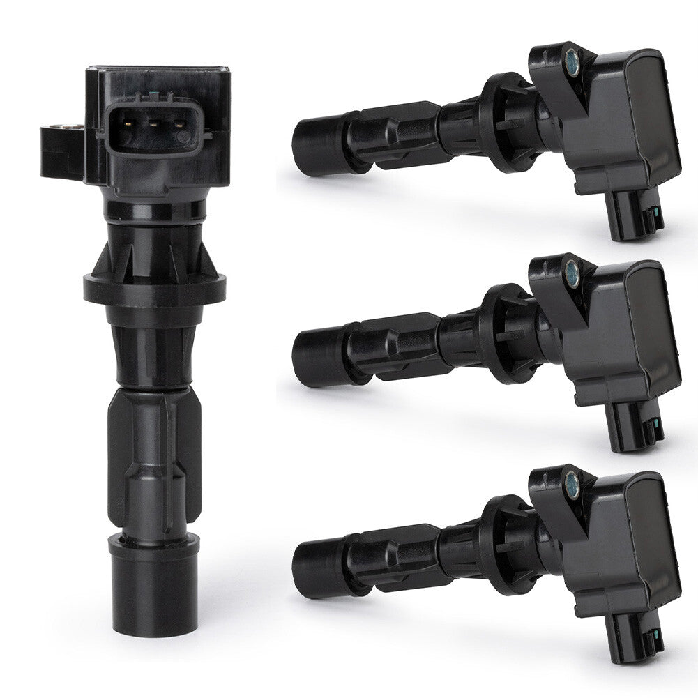 4-pack of new L3G218100 ignition coil replacement parts for MAZDA 3, 6, CX-7, MX-5, and MIATA