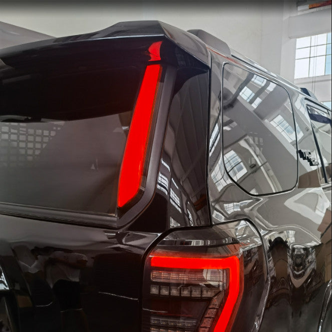 For 2014-2023 for Toyota 4Runner Rear Window Spoiler LED Brake Light Lamp Wing 2Pcs