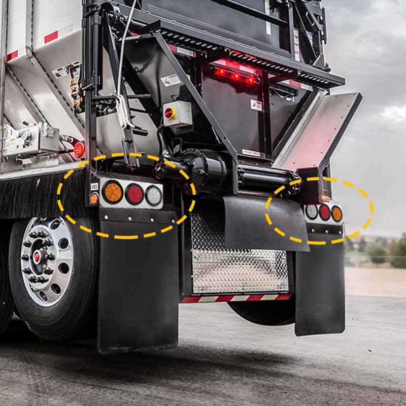 17'' 48-LED Trailer Tail Lights Bar Stop Turn Signal Running Lamp Truck Van Bus
