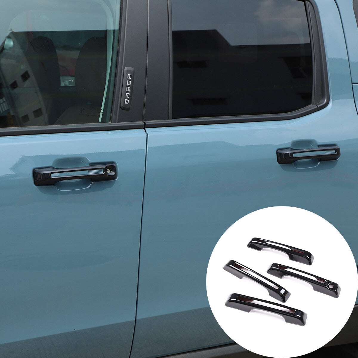 ABS carbon fiber interior door and window edge trim covers for Corvette C8 2020-2023