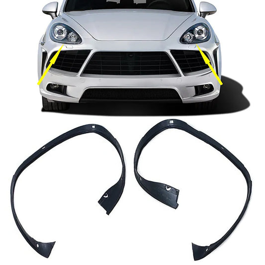 2-Piece Rubber Sealing Trim Headlight Trim Strip for Porsche for Cayenne 2011-2014