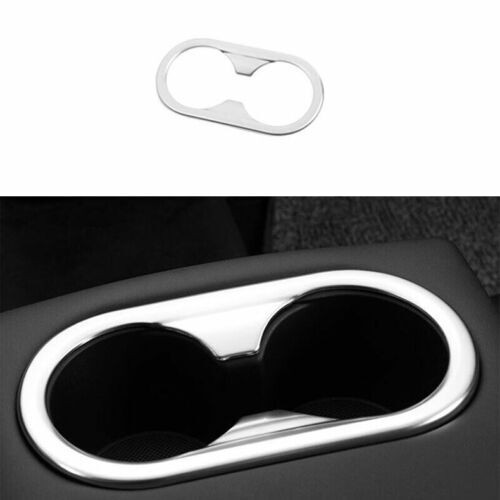 for Hyundai Sonata 2020-2023 Matte Silver Rear Water Cup Holder Frame Cover Trim