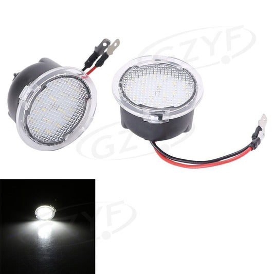 for Ford F150 2009-14 White High Bright 2x LED Side Mirror Puddle Lights