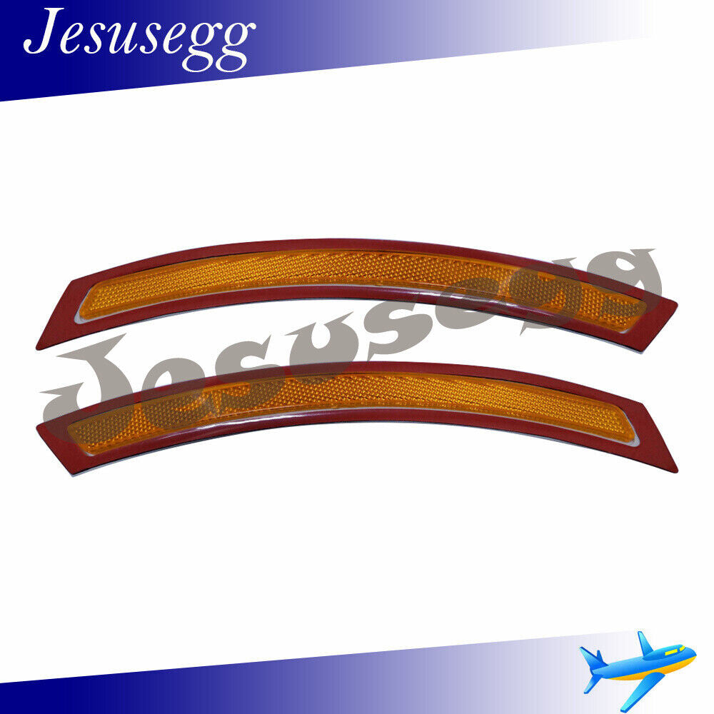 Pair Front RH LH Bumper Reflectors No Bulbs Fit for BMW F15 F85 for X5 2014-2017