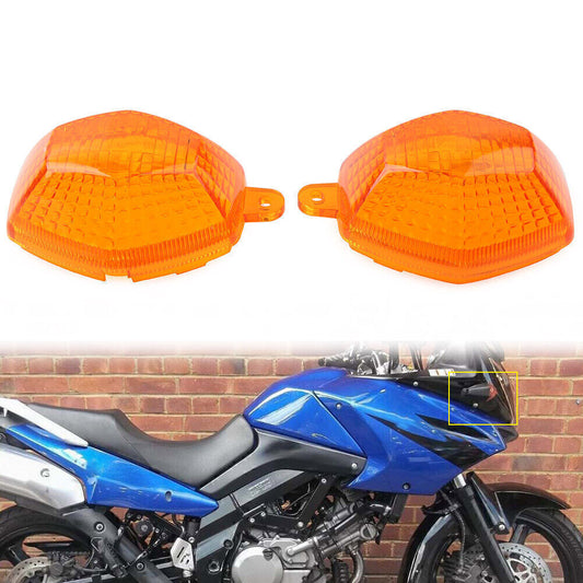for SUZUKI GSX DL 650 1250 600 Turn Signal Light Lens Indicator Lamp Cover Amber