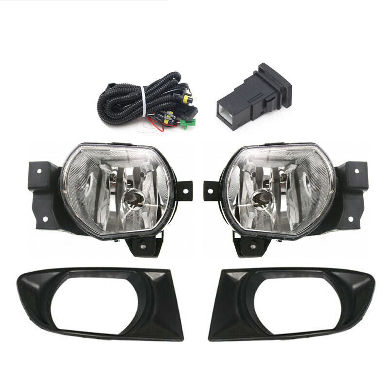 Front Bumper foglamp cover Fog Light for Kia Rio RS 2002 03-06 w/Wiring Switch