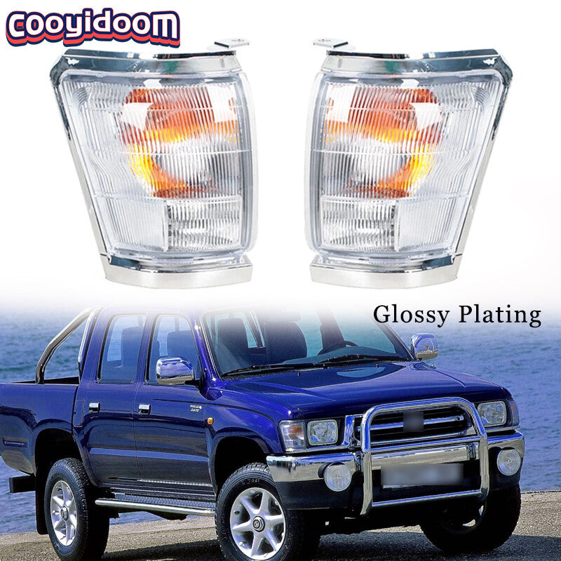 LHRH Wide Corner Light Headlight Plating frame for Toyota Hilux 1997-2001