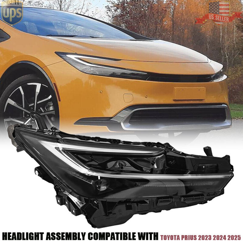 For 2023 24 2025 for Toyota Prius Full LED Headlight Assembly Passenger 81140-47A60