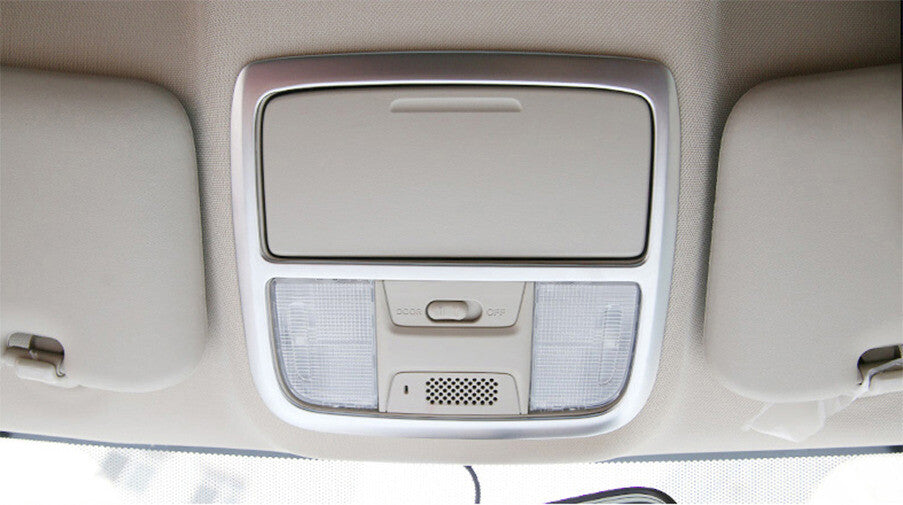 Front Reading Lamp Frame Cover Trim 1 for Honda CRV CR-V 2012-2016 Matte Silver