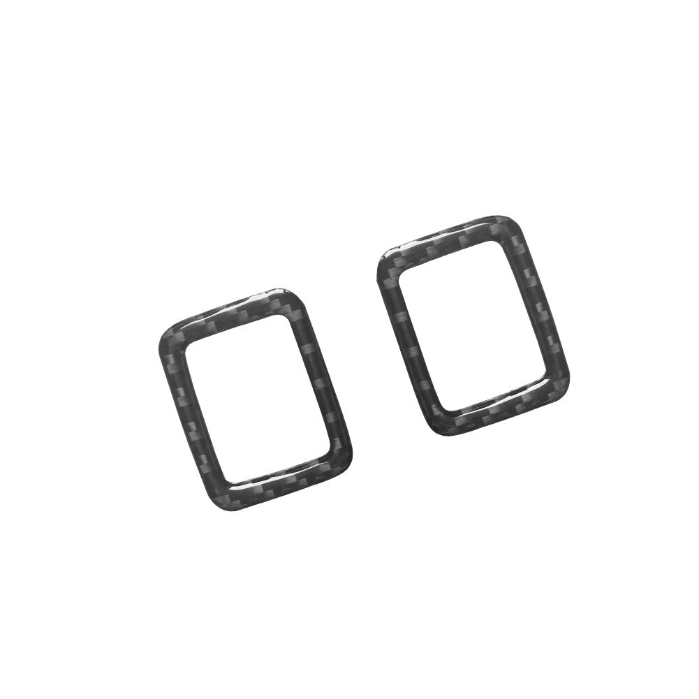 2pcs Carbon Fiber Door Lock Cover Trim for Land Rover Discovery Sport 2015-2019