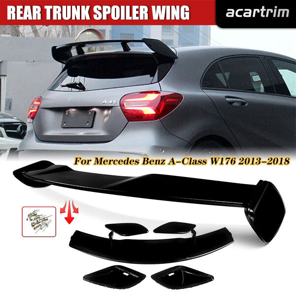 for Mercedes-Benz W176 A Class A250 A45 AMG Painted Rear Trunk Spoiler Wing 13+