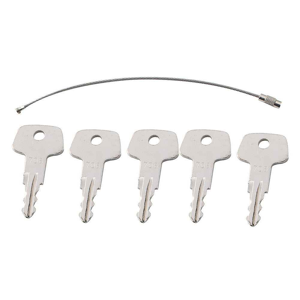 Fuel Cap Keys 5PCS Fits for Heavy Equipment Fuel Cap Model J2 706