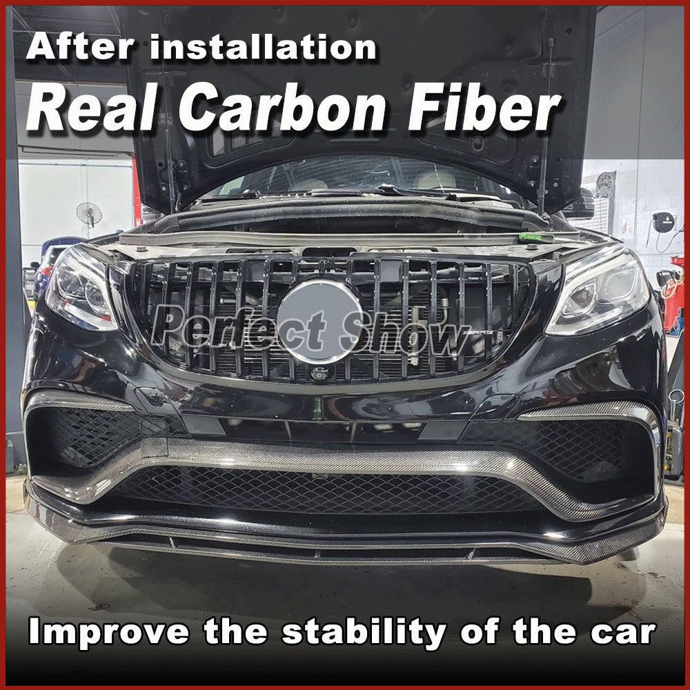 for Mercedes-Benz C292 GLE63 Real Carbon Front Bumper Air Vent Trim Covers