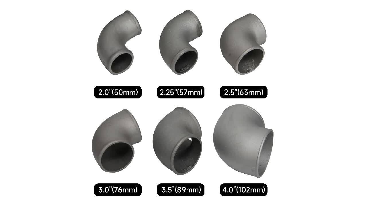 50mm 2 Cast Aluminum 90 Degree Elbow Pipe Turbo Intercooler Pipe Universal