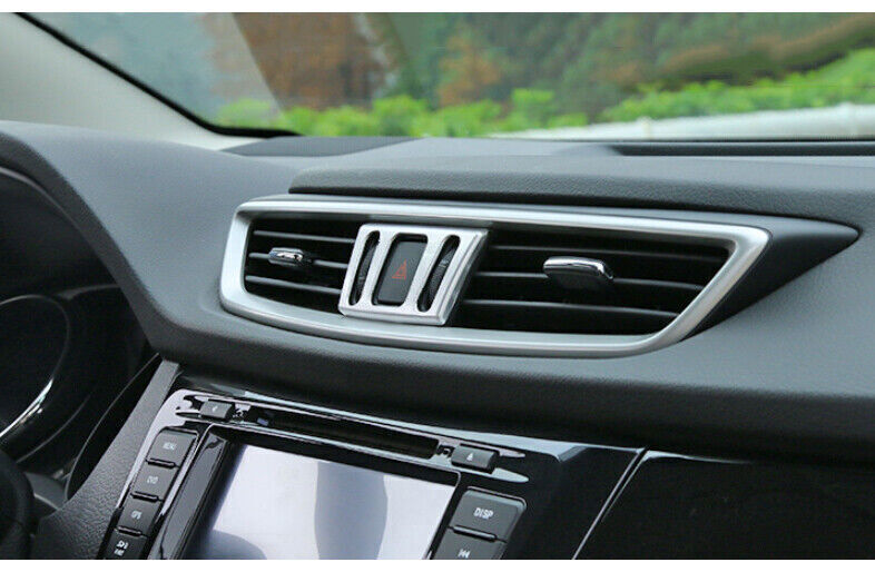 One-Click Startup Frame Cover Trim Fit for Nissan Murano 2015-2021 Silver Matte