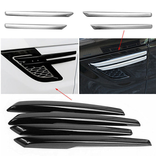 4-Piece Side Front Fender Vent Cover Trim for Land Rover for Range Rover Sport 2014-2017