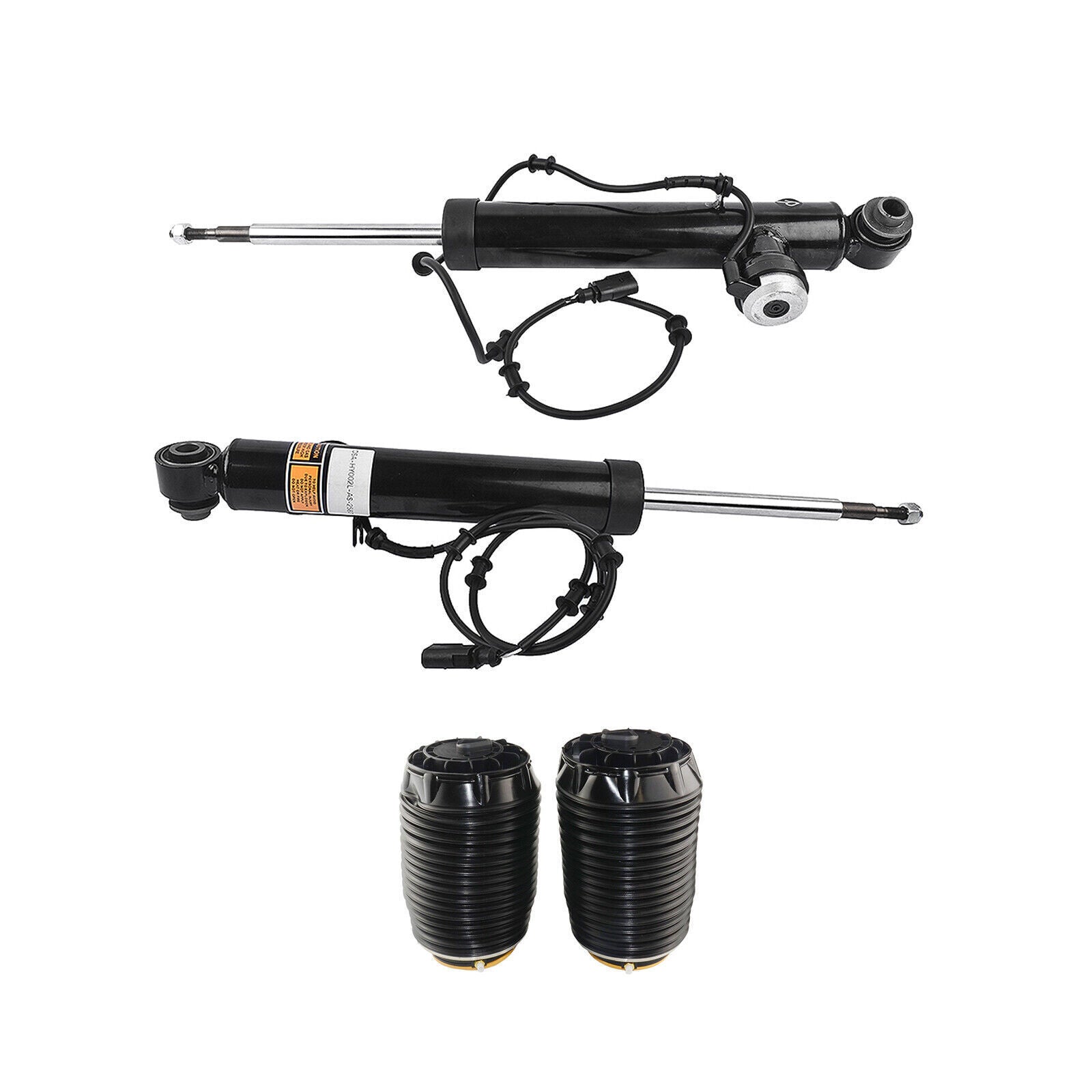 A pair of front shock absorber strut assemblies with electric C2D19108 for Jaguar XJ XJR X351 RWD