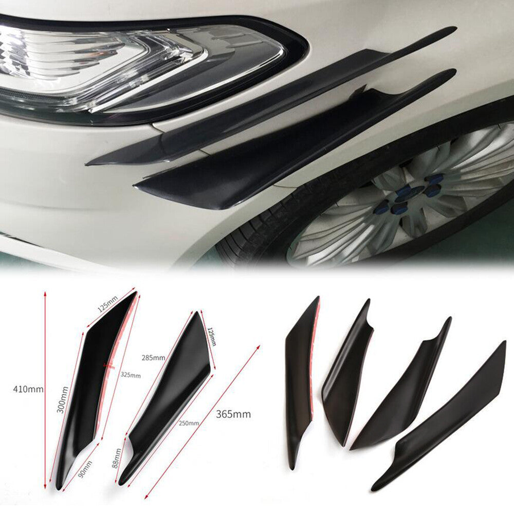 4-piece universal combat air blade front lip lower bumper body boiler Valance Chin