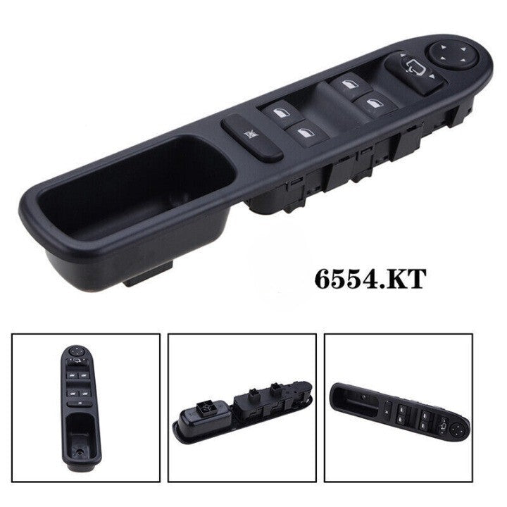 Front Left Master Power Window Control Switch 6554.KT Fits For 03-14 for Peugeot 307