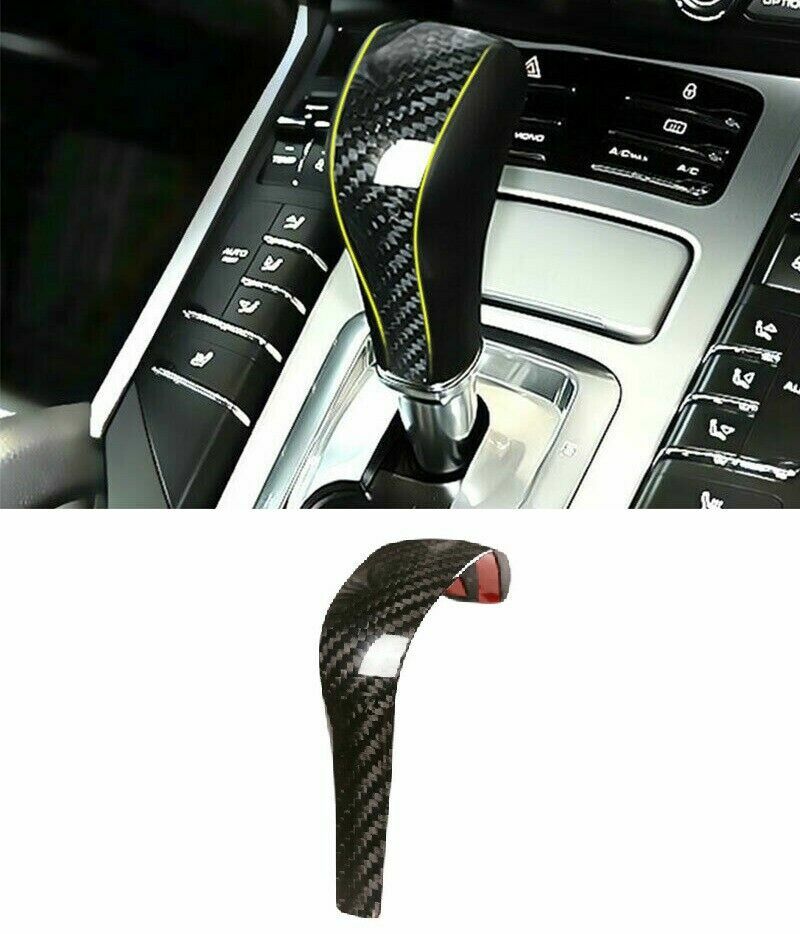 Genuine carbon fiber console shifter cover for Porsche for Cayenne 2011-17