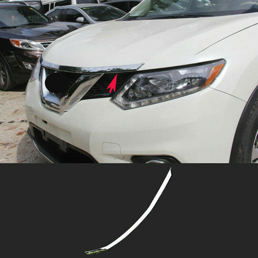 Chrome ABS Front Hood Bonnet Lip Molding Cover Trim for Nissan Rogue 2014-2020