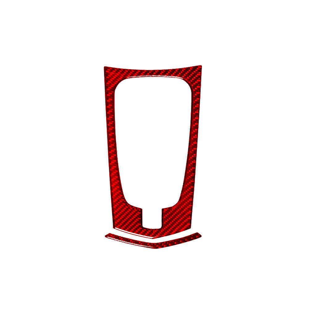 6Pcs Red Carbon Fiber Gear Shift Frame Trim Cover for CADILLAC CTS SPORT 2008-UP