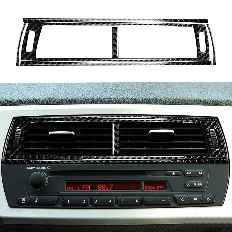 Real Carbon Fiber Car Middle Vent Outlet Cover Trim Fit for BMW Z4 E85 2003-2008