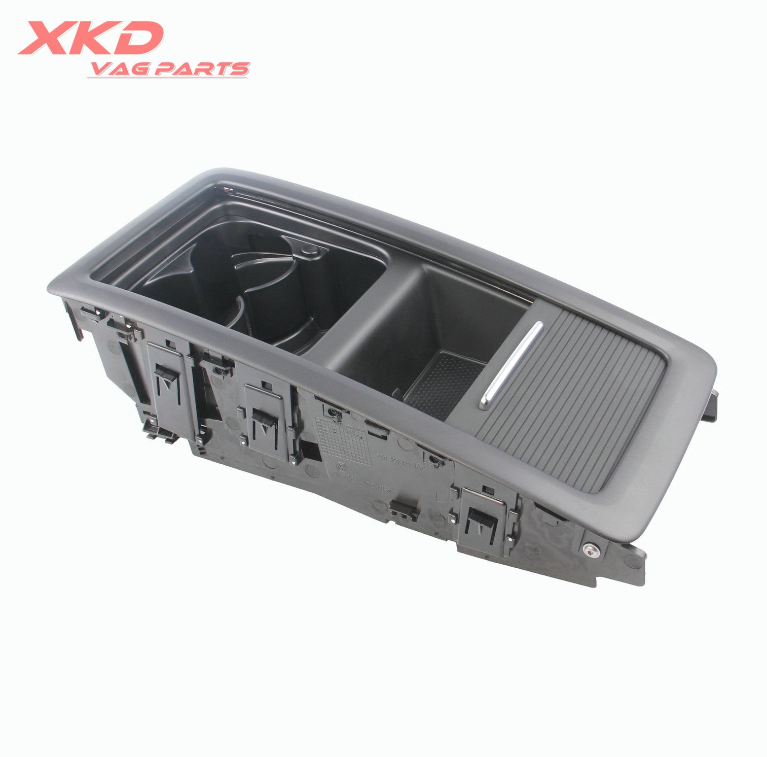 Black 4- for seat rear bench center storage tray for Volkswagen CC 09-15