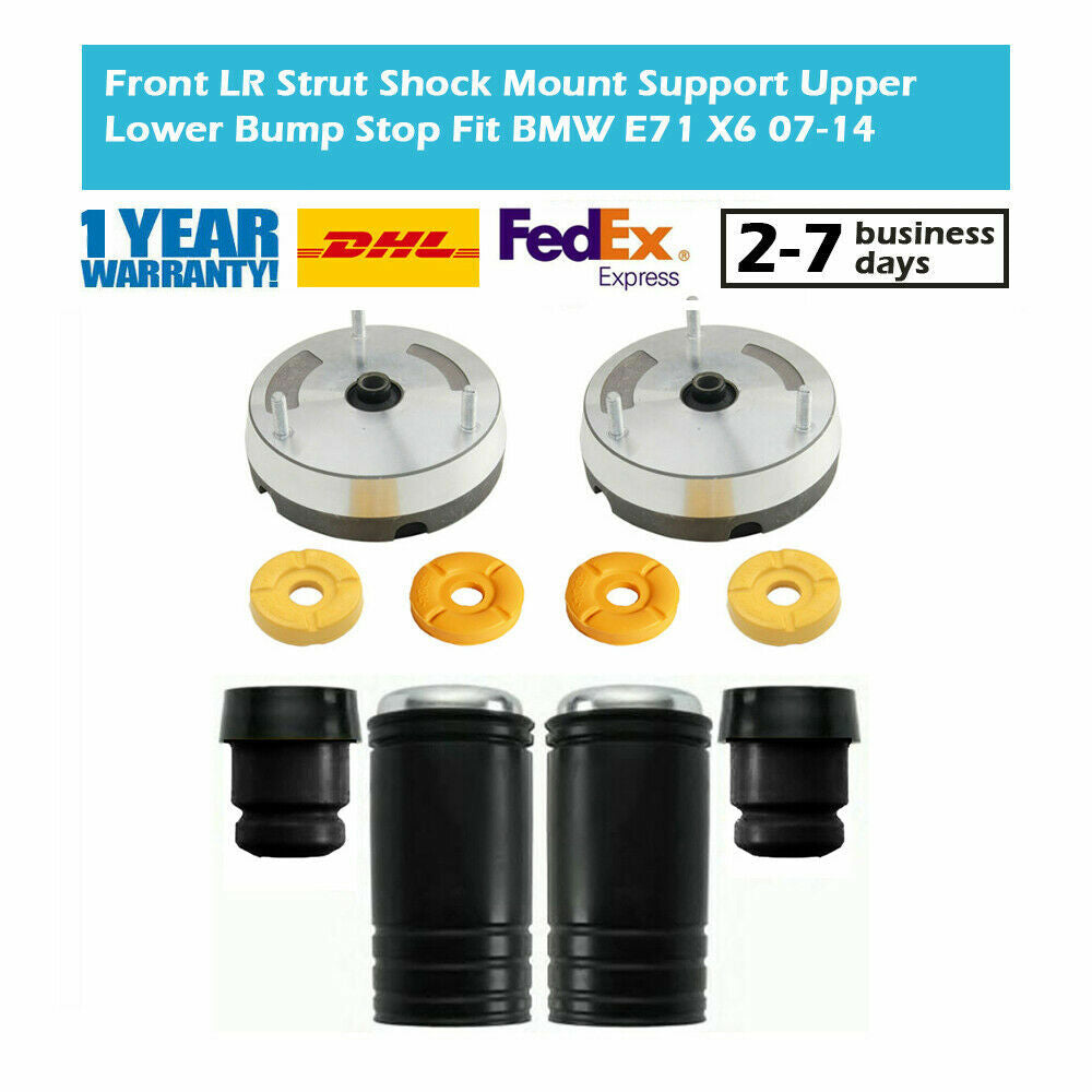 Front LR Strut Shock Mount Mounts Support Upper Lower Bump Stop Fit for BMW E70 X5