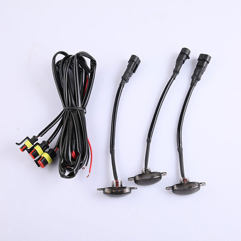 for Ford Explorer 2006-2010 smoke Style Front Grill LED Marker Light Kit