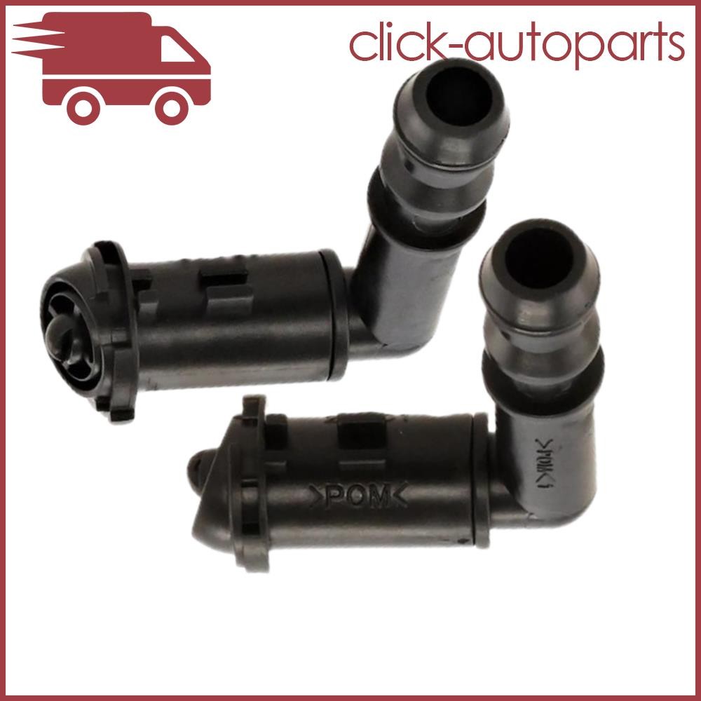 2Pcs Headlight Washer Nozzle Left Right Black for 2008-2009 CTS Replacement Part