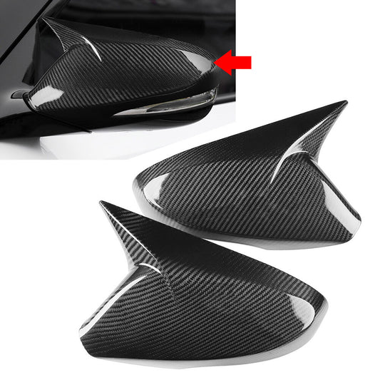 Carbon Fiber Side Door Rearview Mirror Cover Cap for Hyundai for Veloster for Elantra MD