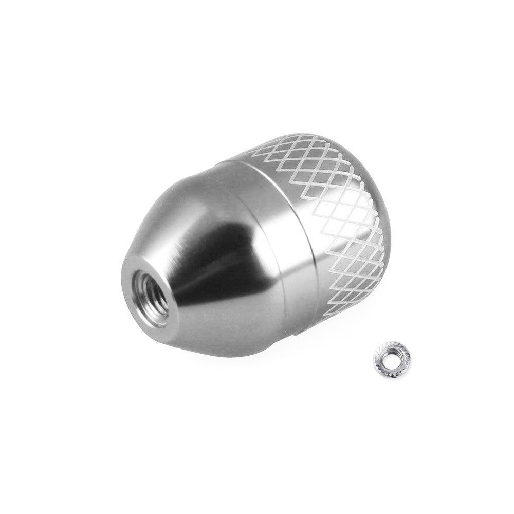 For M10P1.5 Silver Aluminum Gear Shift Knob Weighted Shifter