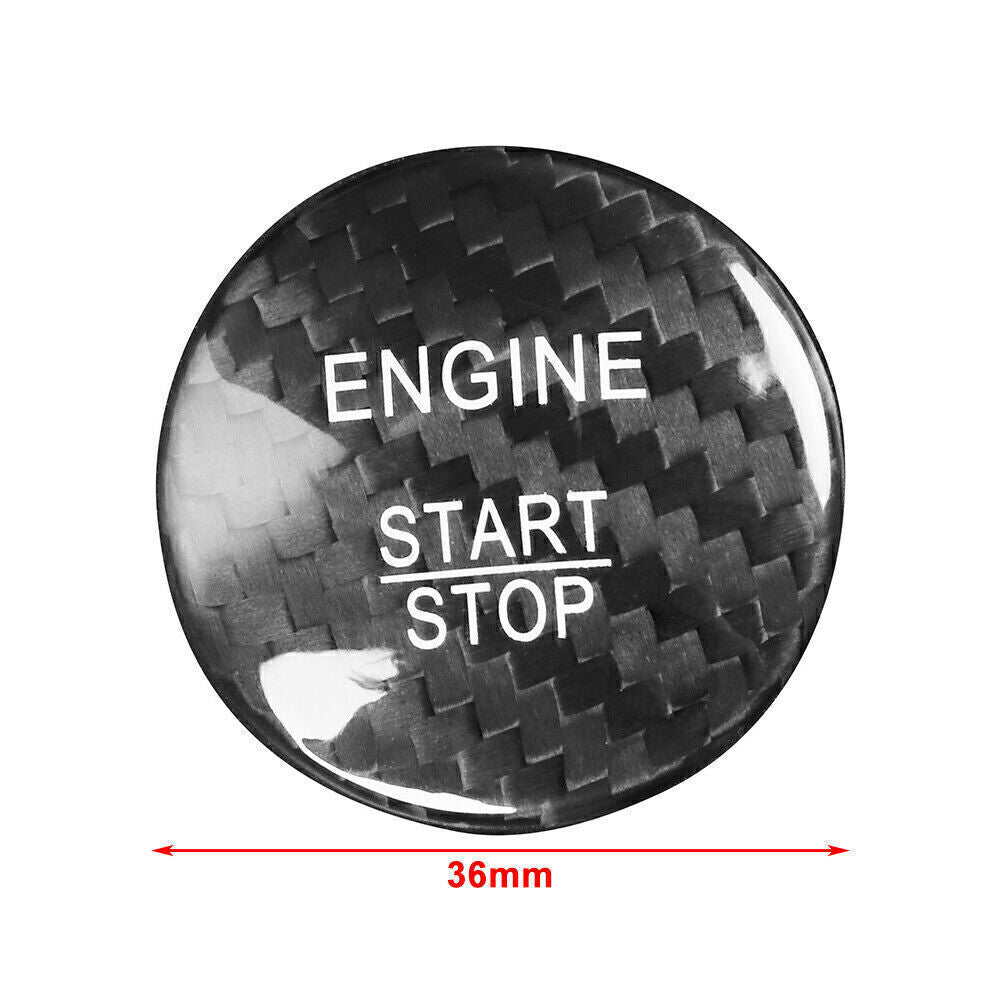 for Mercedes A B C E GLE GLC CLA Carbon Fiber Engine Start Stop Button Cover
