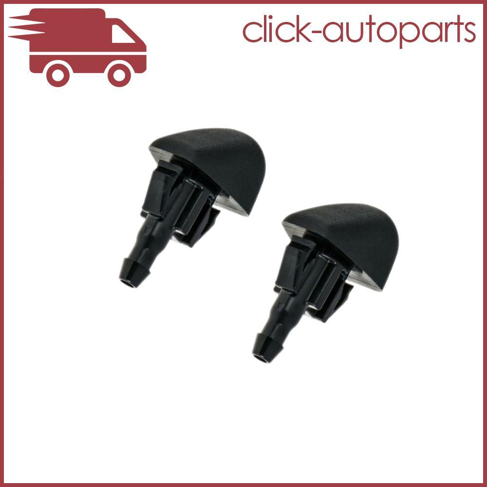 2pcs Water Spray Nozzle Windshield Washer Nossles For 2013-2018 for Mazda CX-5 Black