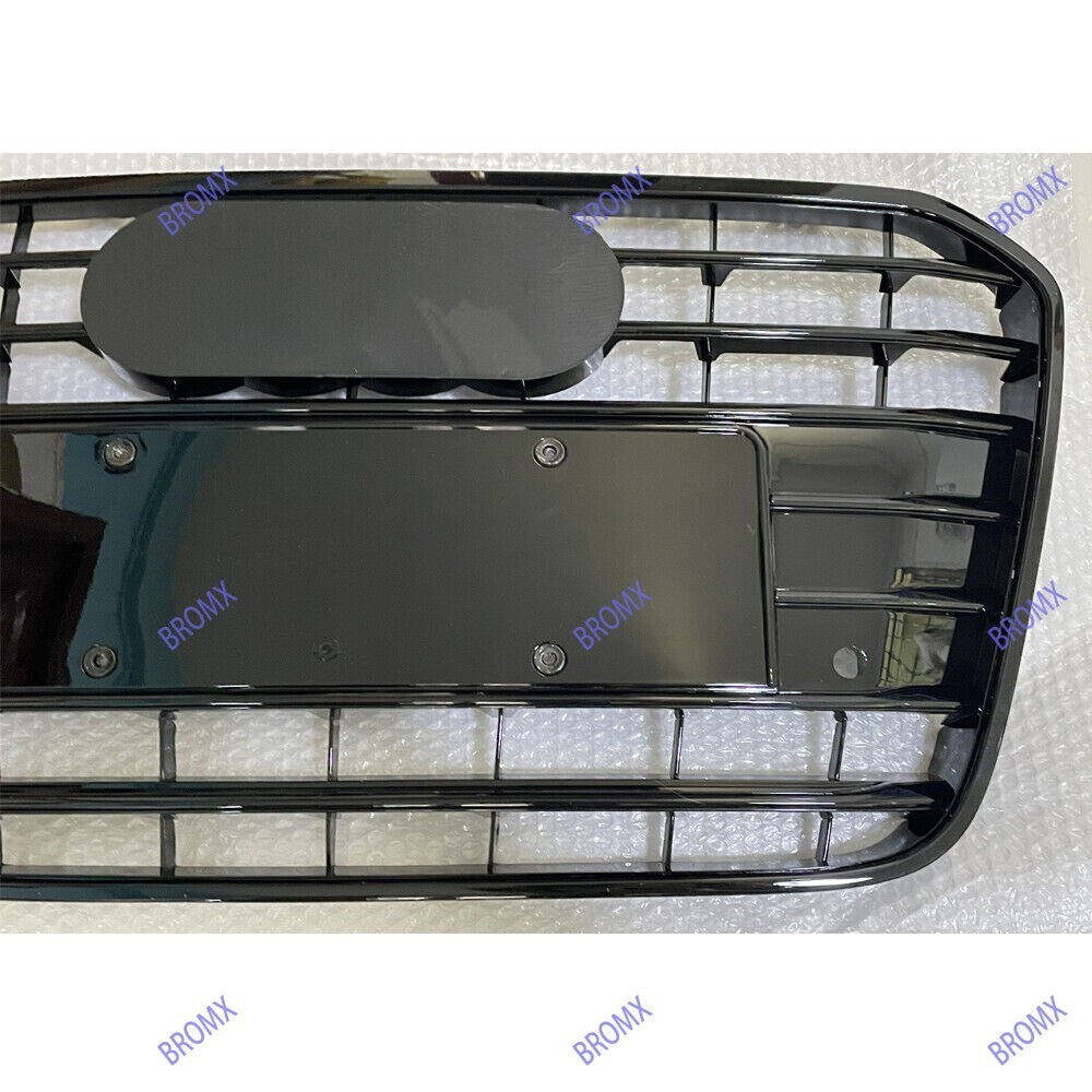 Fit for Audi A6 C7 2012-2015 Front Grille Mesh Grill Bumper Radiator Grill Black