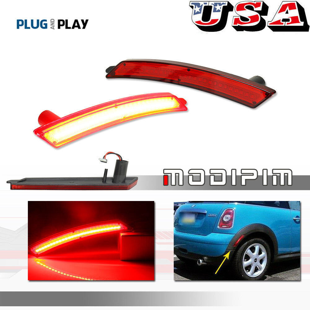 Rear LED side marker lights for 2007-2016 for Mini Cooper R55 R56 R57 R58 R59 R60 R61