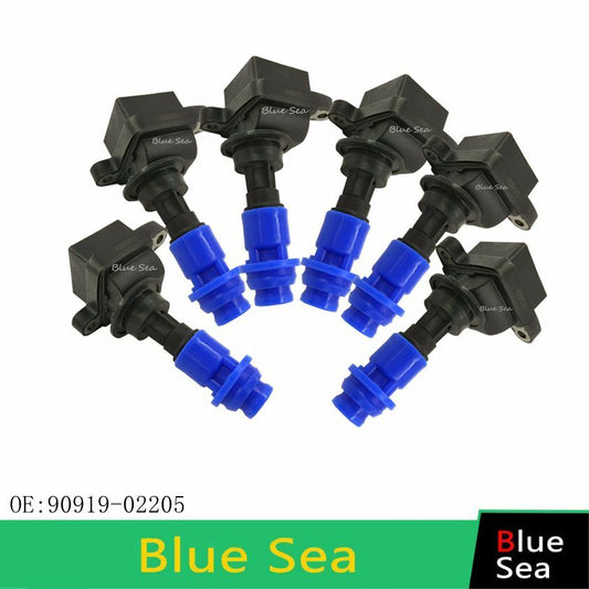 6 PCS NEW for Toyota 1993-1998 Supra Turbo 2JZ-GTE Ignition Coil 90919-02205