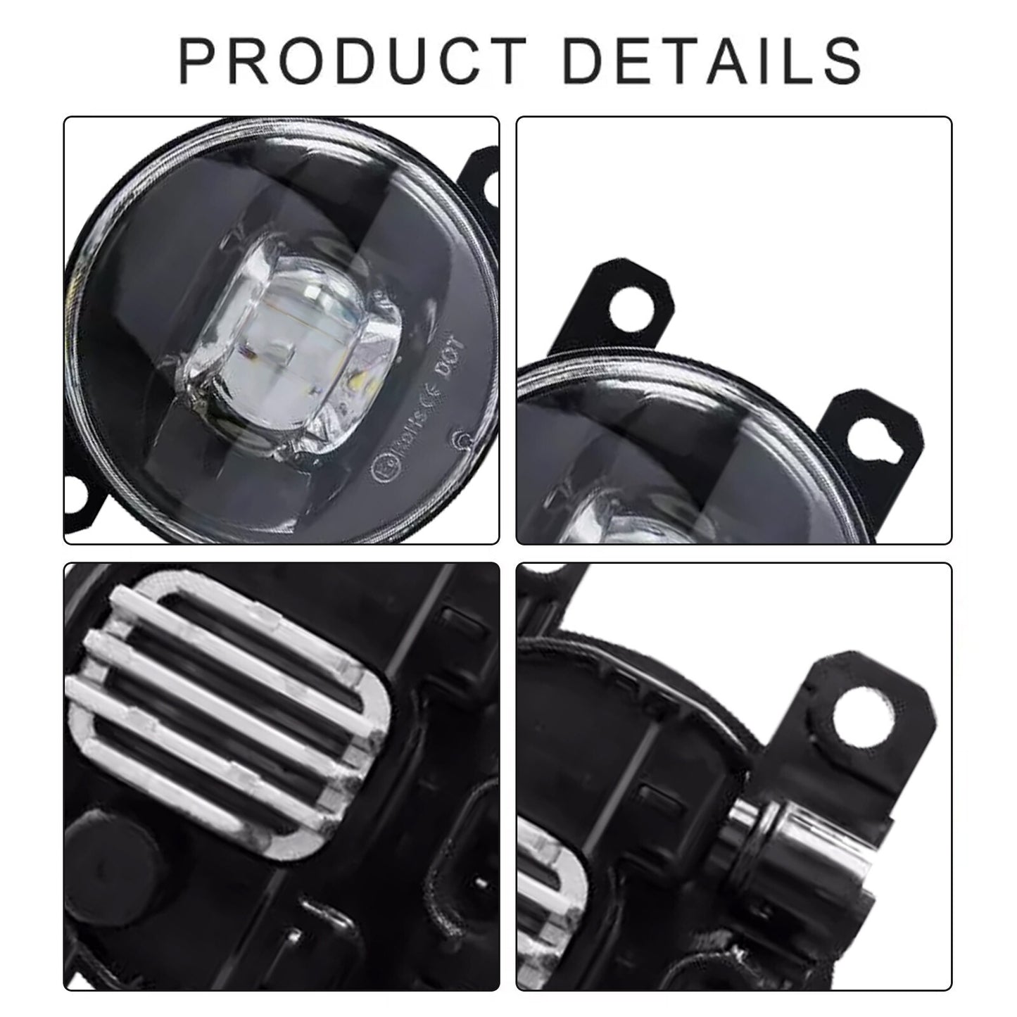 new pair of 2022-2024 for Honda for Civic DRL LED daytime running lights and fog lights kit.