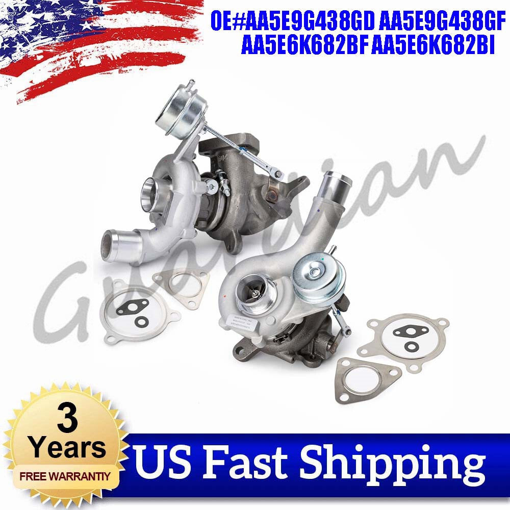 NEW RH+LH Turbo Turbocharger AA5E9G438GD Set for LINCOLN MKT for FORD FLEX TAURUS