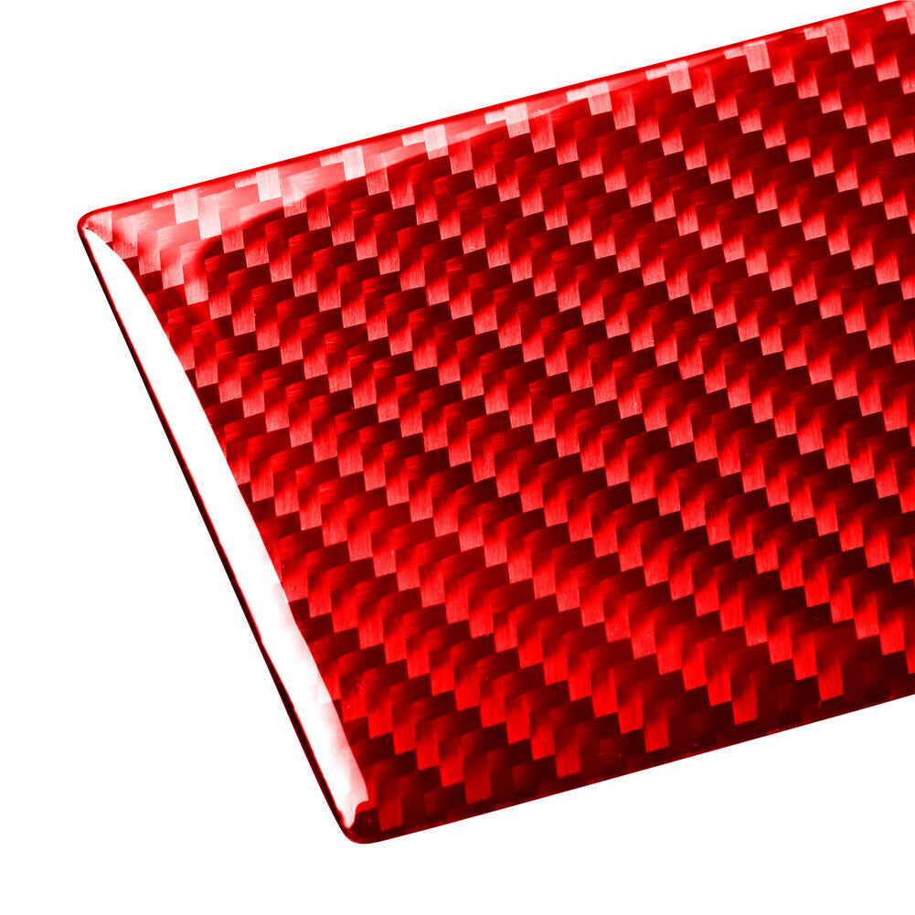 Red Carbon Fiber Window Switch Lift Panel Cover Trim for Volvo V60 2010-2017