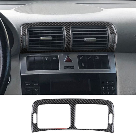 Carbon Fiber Center Air Vent Outlet Cover for Mercedes-Benz C Class W203 2005-07