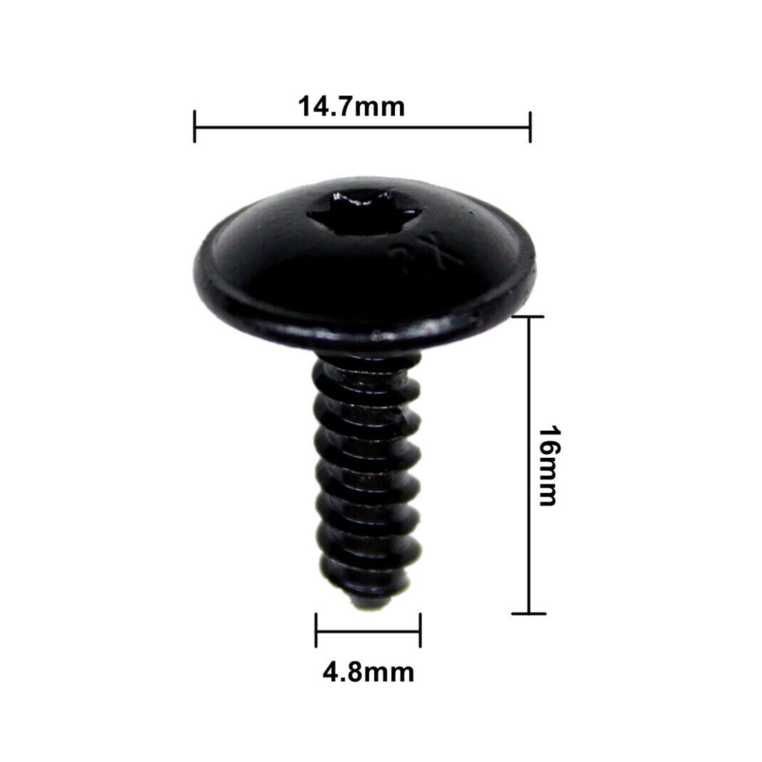 10X for VW for Volkswagen for Audi N90775001 Fender Liner Screw T25 Drive 4.8x16