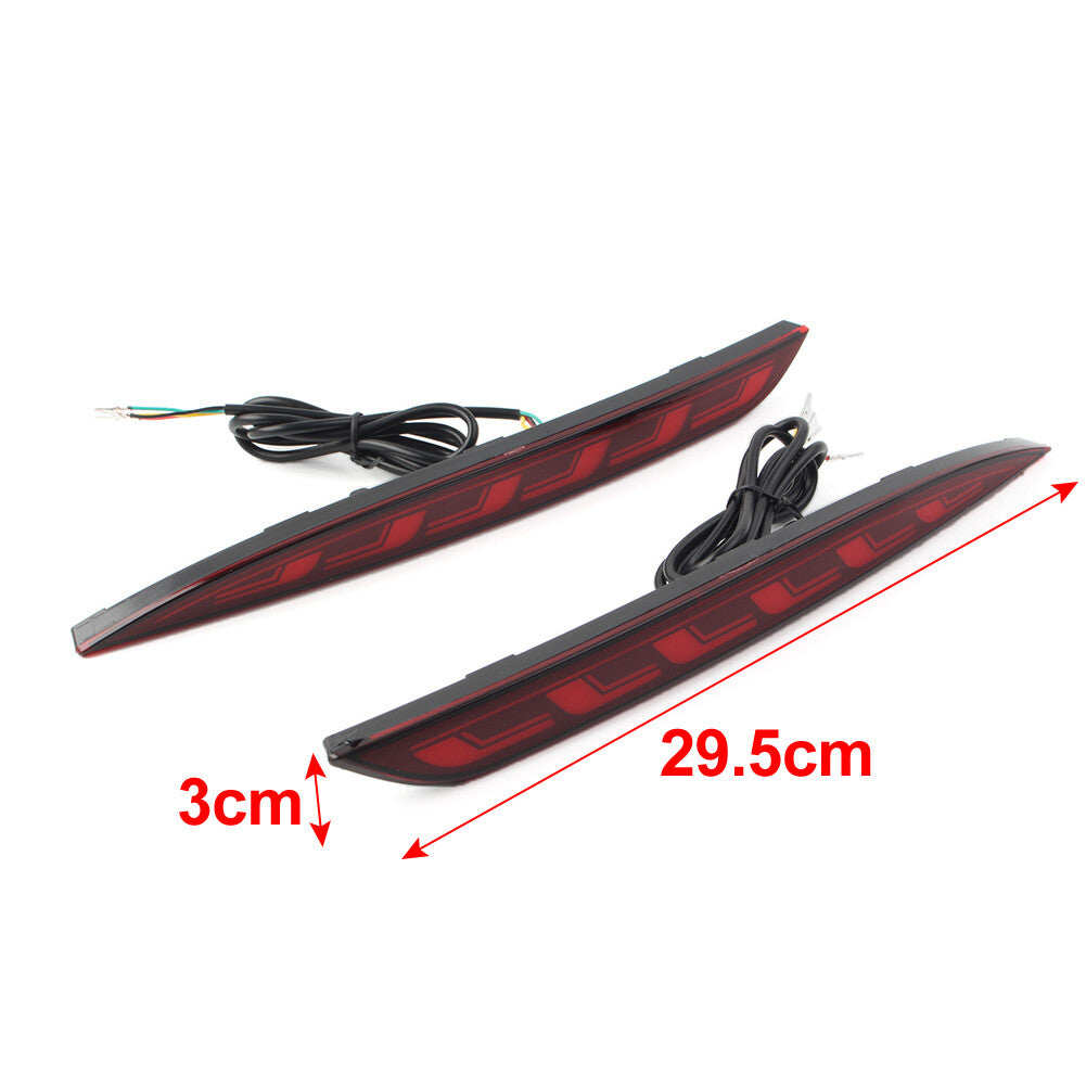 Rear Bumper Reflector Brake Light Dynamic Turn Signal for Tesla Model 3 2017-22